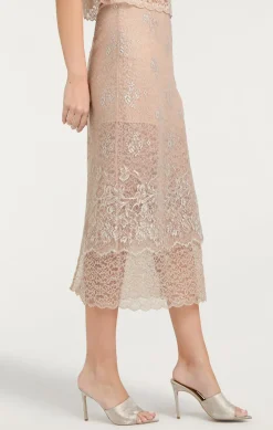 Cinq à Sept Adalaide Skirt Oyster Hot