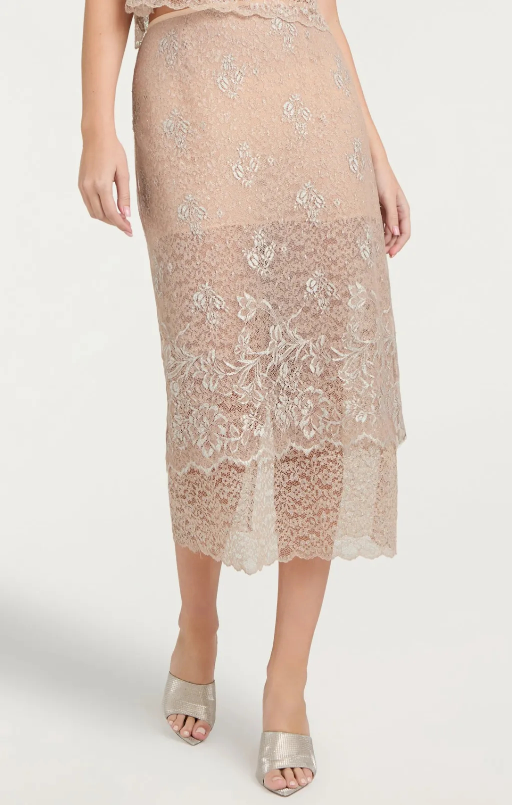 Cinq à Sept Adalaide Skirt Oyster Hot