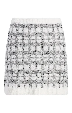 Cinq à Sept Adalee Mini Skirt Black/white
