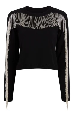 Cinq à Sept Althea Sweater Black/silver Outlet