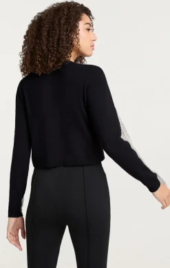 Cinq à Sept Althea Sweater Black/silver Outlet