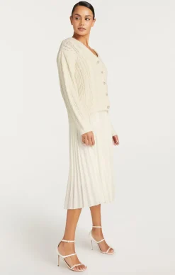 Cinq à Sept Amandine Cardigan Dress Ivory