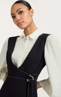 Cinq à Sept Ambre Dress Black/Ivory Online