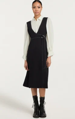 Cinq à Sept Ambre Dress Black/Ivory Online