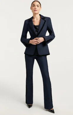 Cinq à Sept Ariane Blazer Indigo/black New