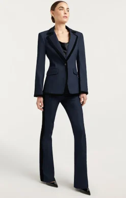 Cinq à Sept Ariane Blazer Indigo/black New