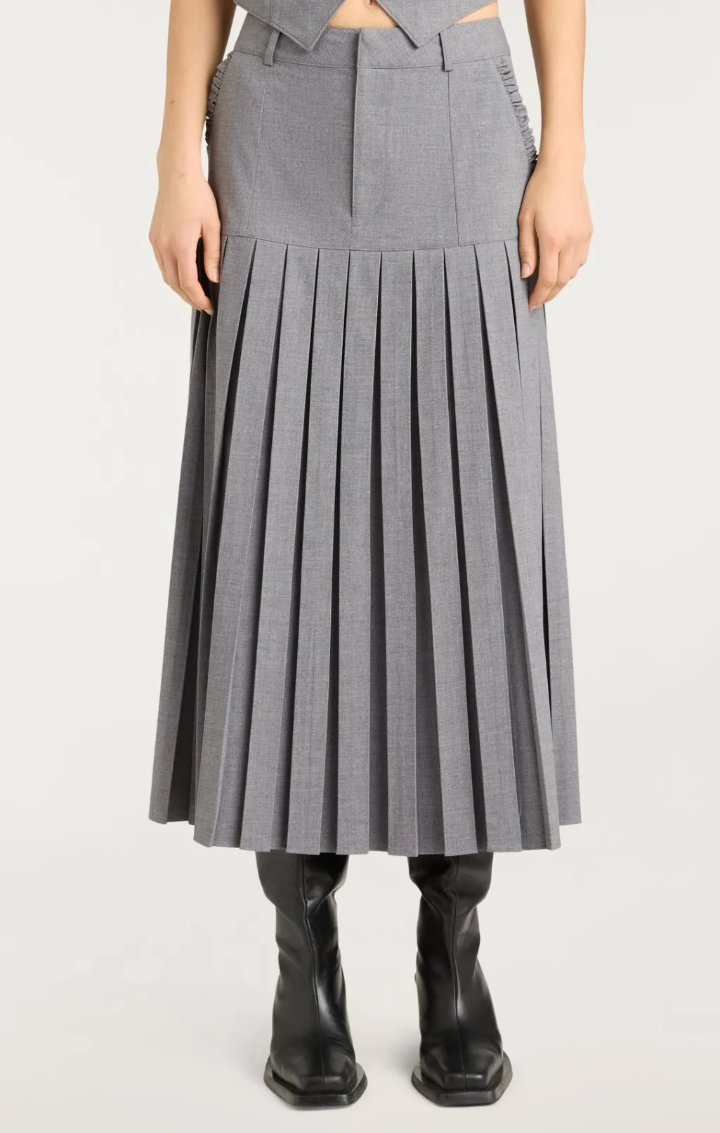 Cinq à Sept Bane Skirt SteelGrey Discount
