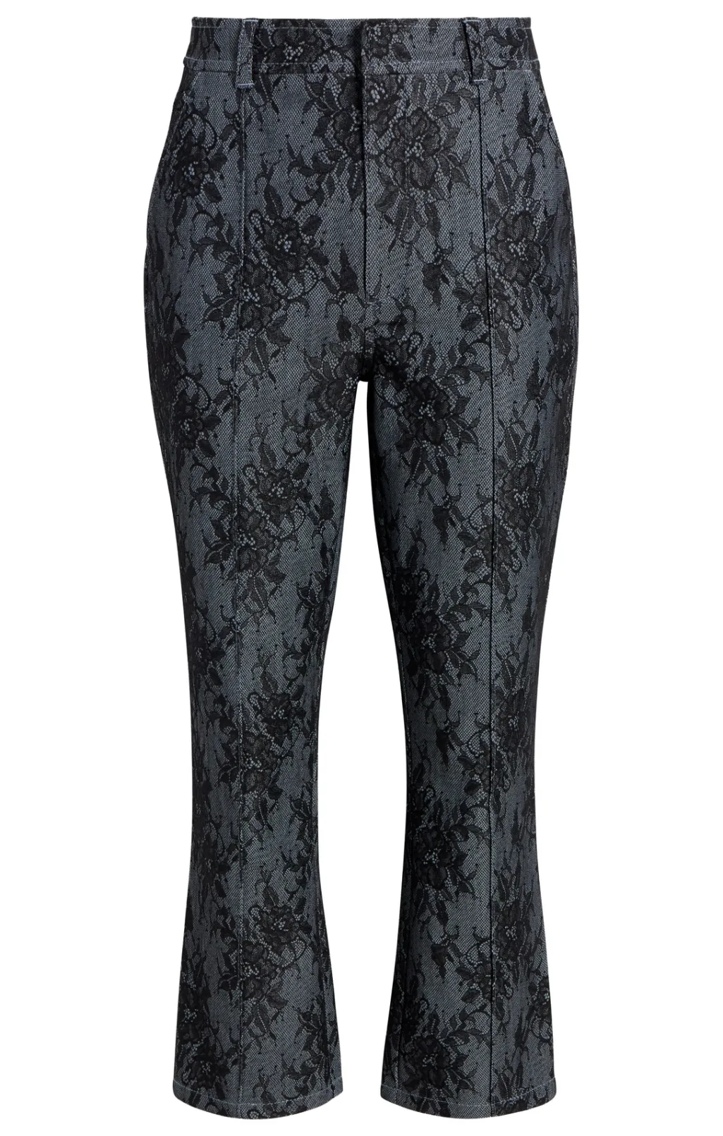 Cinq à Sept Bonded Lace Cropped Evelyn Pant LightIndigo/Black Discount