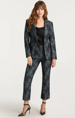 Cinq à Sept Bonded Lace Sallie Blazer LightIndigo/Black