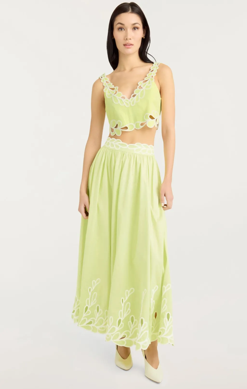 Cinq à Sept Bonnie Top LimeKiss/white Outlet