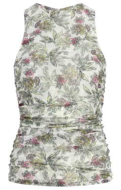 Cinq à Sept Botanical Floral Dasha Top IvoryMulti Hot