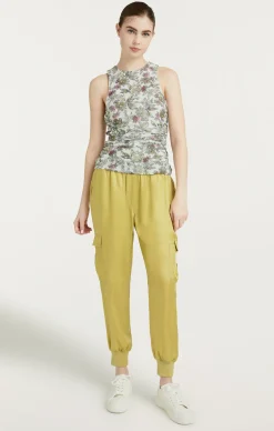 Cinq à Sept Botanical Floral Dasha Top IvoryMulti Hot