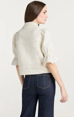Cinq à Sept Boucle Holly Jacket Gardenia Online