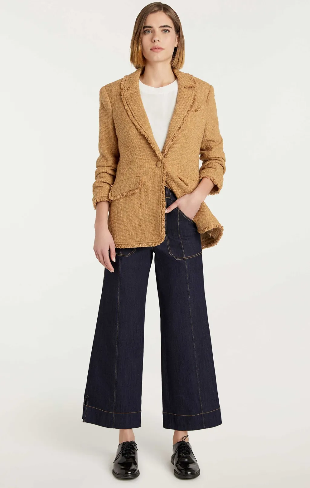 Cinq à Sept Boucle Khloe Blazer Sahara Hot