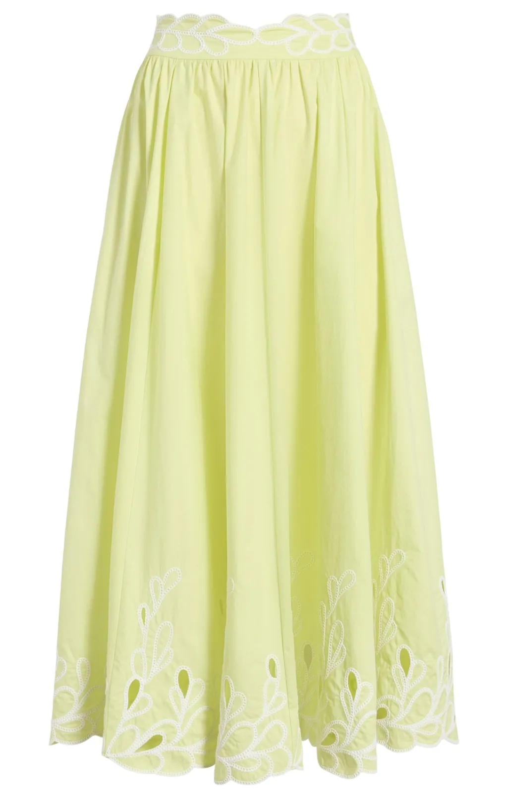 Cinq à Sept Bowen Skirt LimeKiss/White Hot