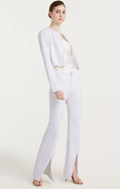 Cinq à Sept Braided Ayala Jacket White Clearance