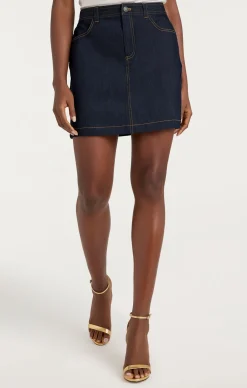 Cinq à Sept Braided Lynette Skirt Indigo Hot