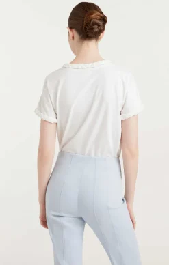 Cinq à Sept Braided Tee White Best