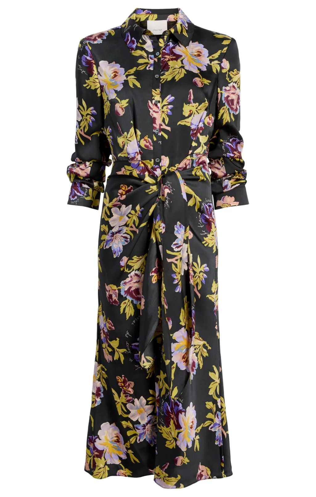 Cinq à Sept Brigitte Floral Jacey Dress BlackMulti Hot
