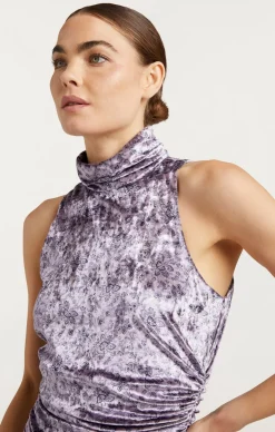Cinq à Sept Butterfly Paisley Rori Dress LilacMulti Clearance
