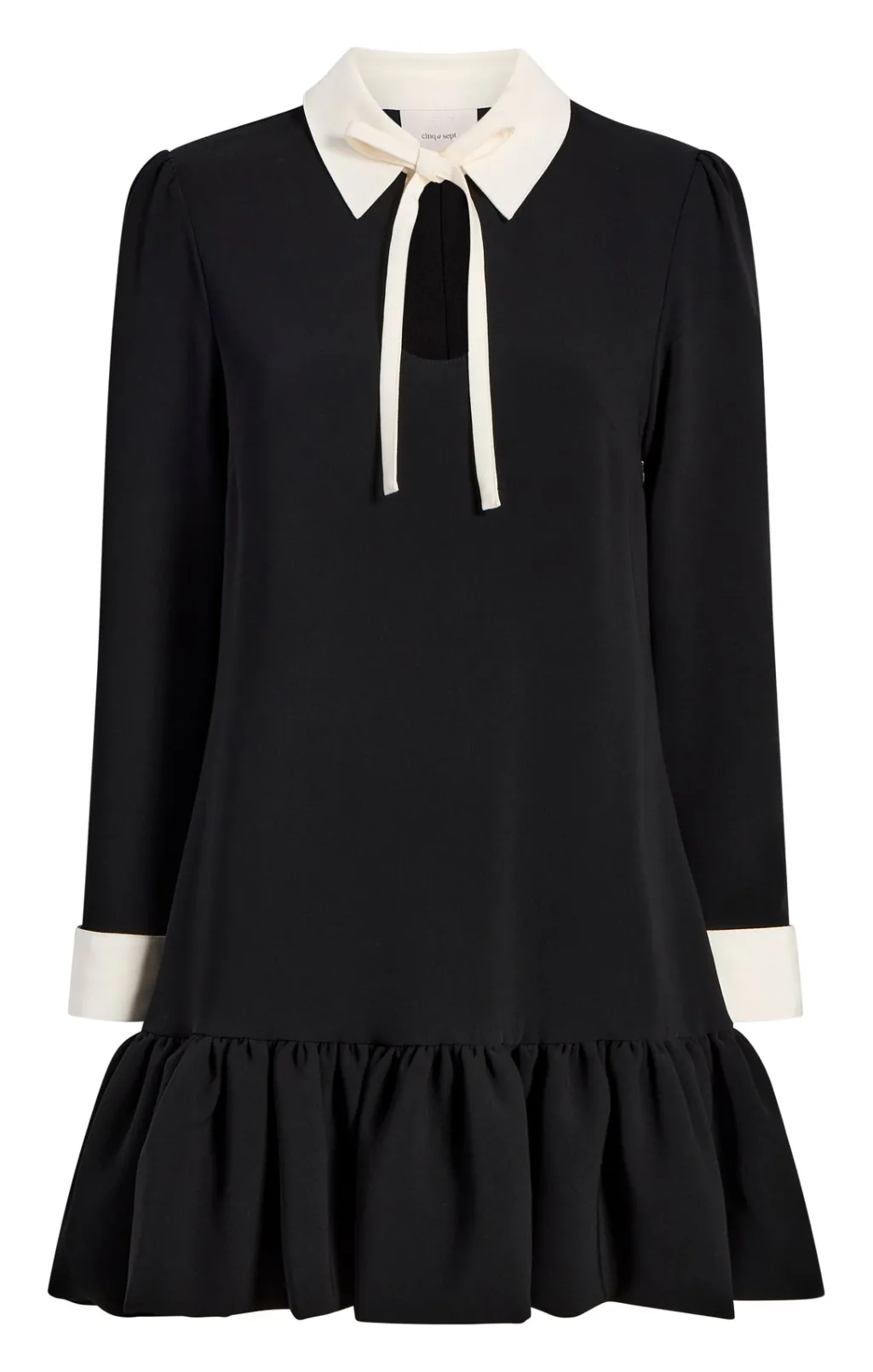 Cinq à Sept Cala Dress Black/Ivory Clearance