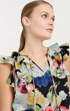 Cinq à Sept Calliope Top BlackMulti Hot
