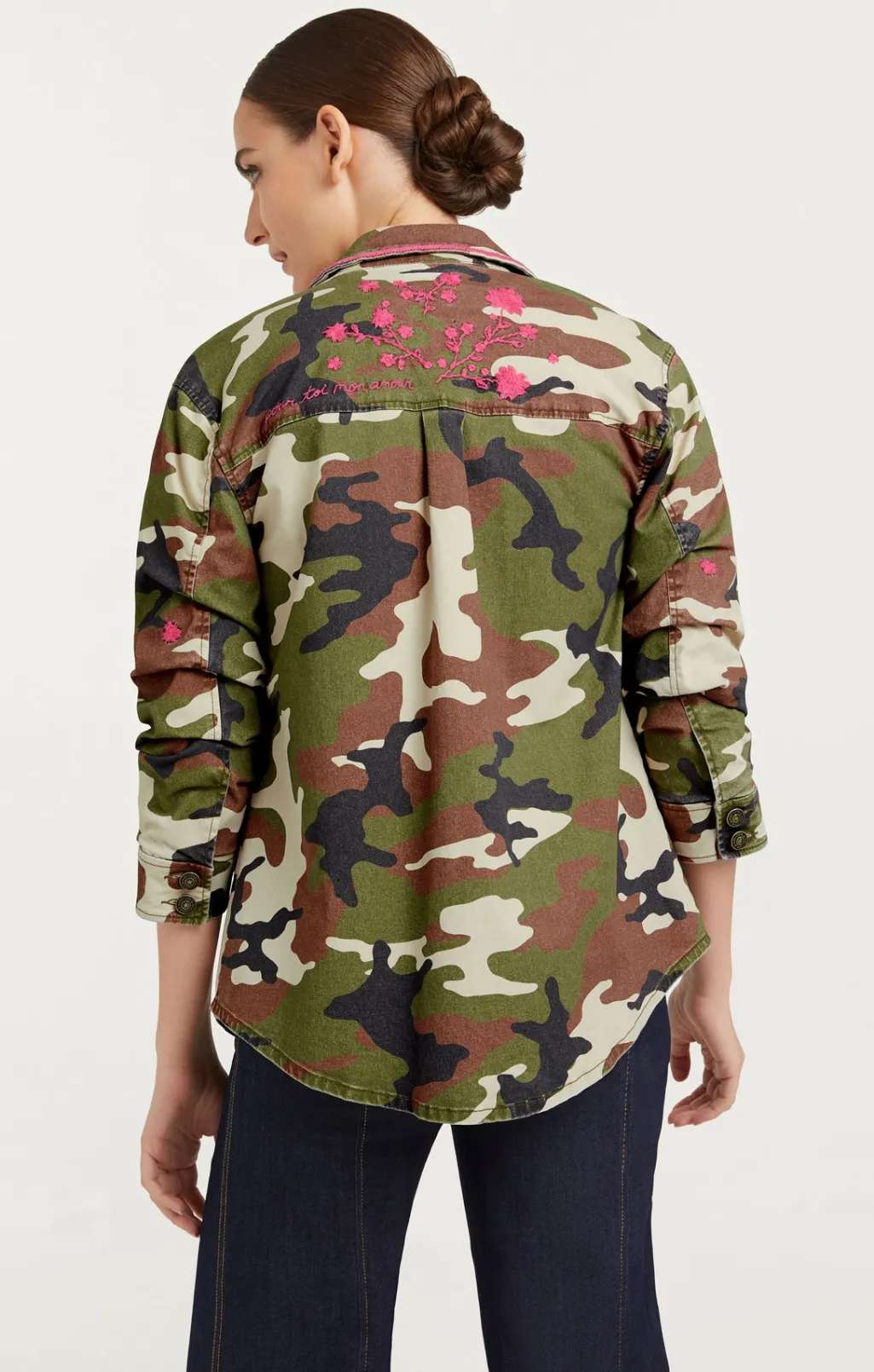 Cinq à Sept Camo Floral Vine Vera Jacket ClassicMulti New