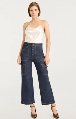 Cinq à Sept Cargo Benji Pant Indigo Online