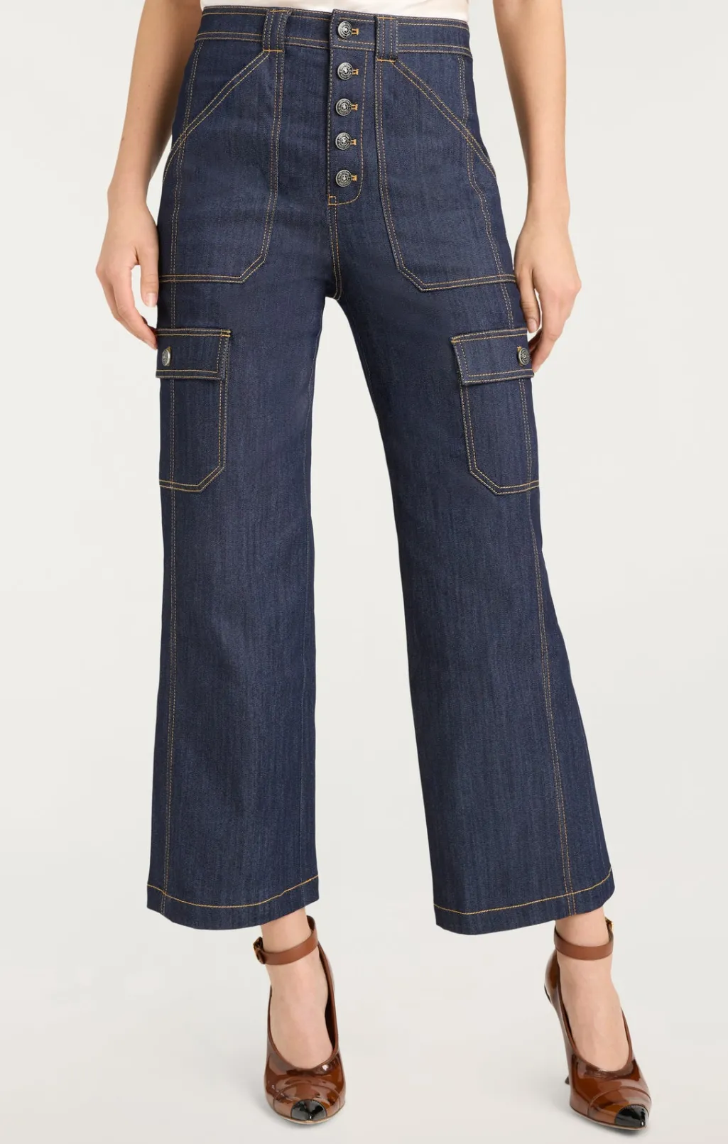 Cinq à Sept Cargo Benji Pant Indigo Online
