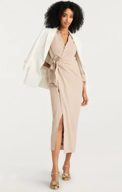 Cinq à Sept Cayleigh Dress Khaki Sale