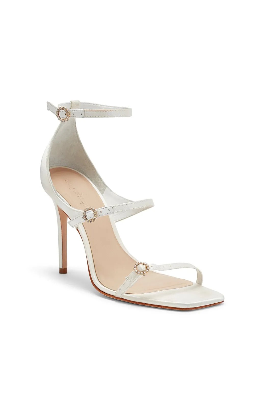 Cinq à Sept Celeste Satin Sandal Ivory Discount