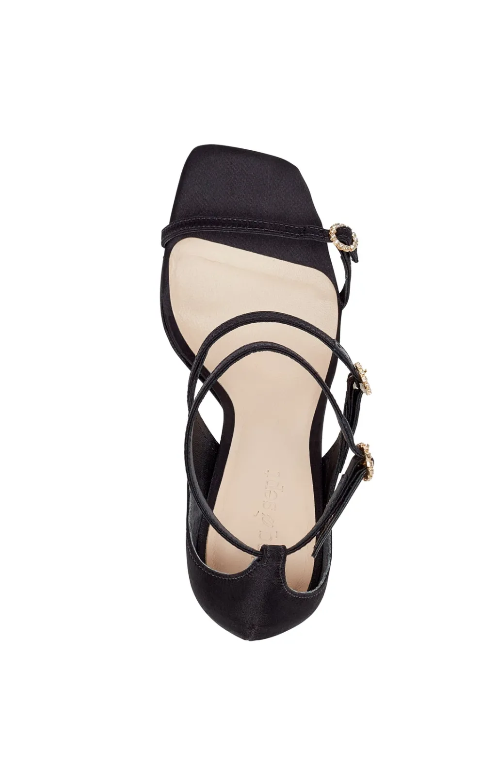 Cinq à Sept Celeste Satin Sandal Black Outlet