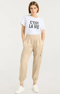 Cinq à Sept C'est La Vie Tee White/Black Outlet