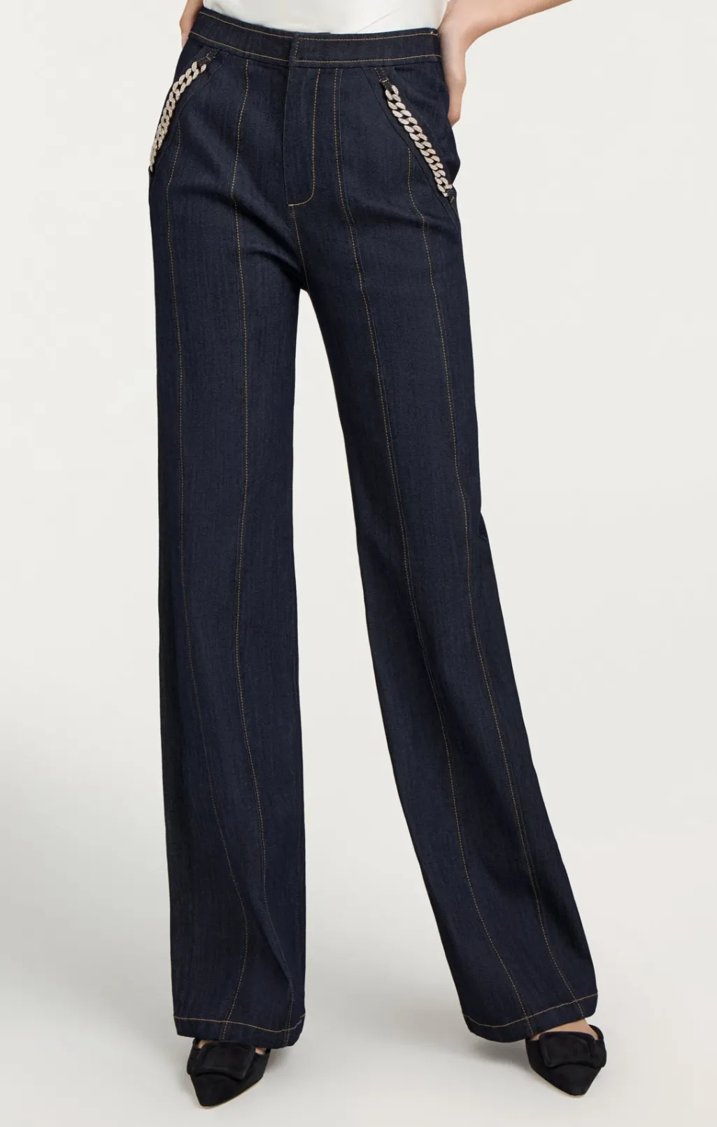 Cinq à Sept Chaya Pant Indigo Sale