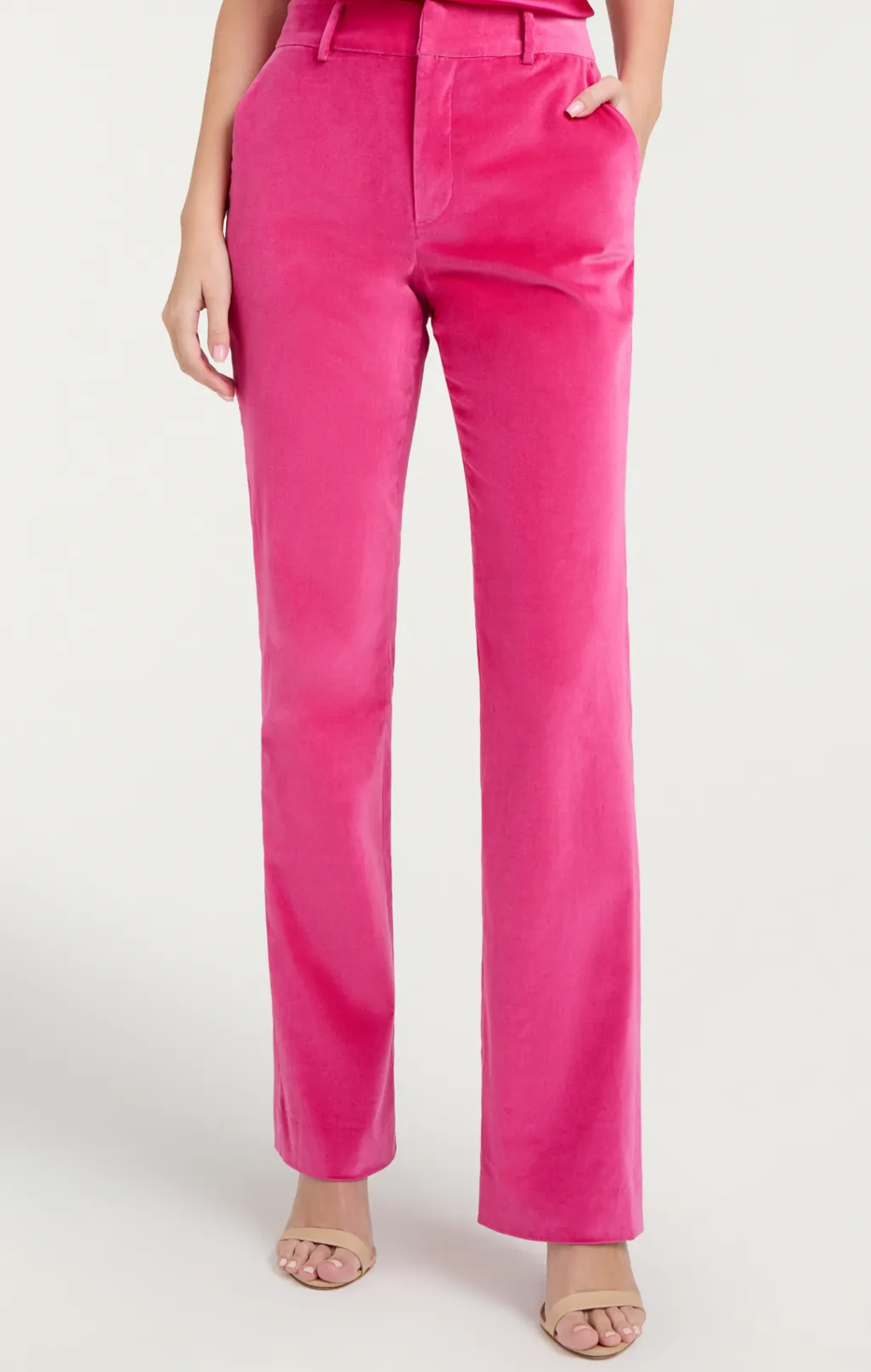 Cinq à Sept Chenille Velvet Kerry Pant PinkDahlia Clearance