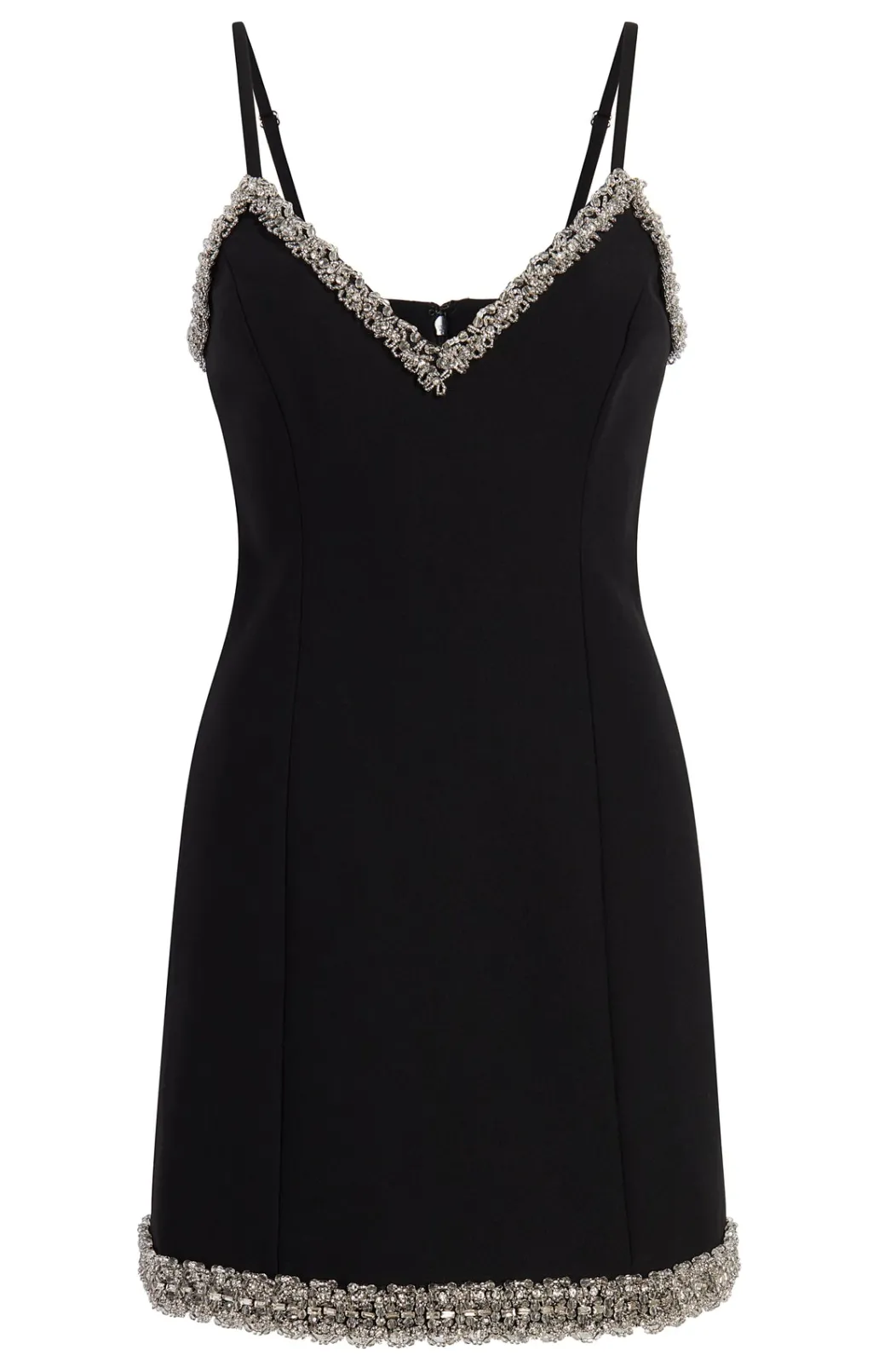 Cinq à Sept Chunky Bead Embellished Brea Dress Black Clearance