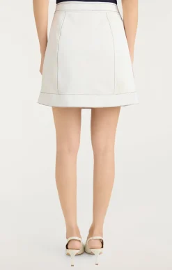 Cinq à Sept Ciara Skirt White/Navy Online