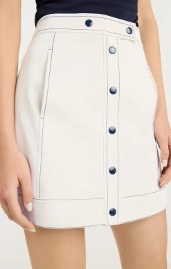 Cinq à Sept Ciara Skirt White/Navy Online
