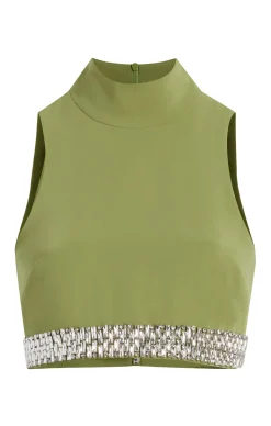 Cinq à Sept Collins Top Moss Online