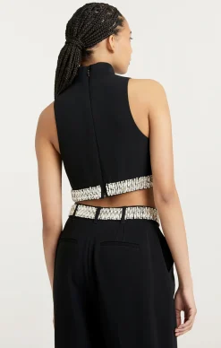 Cinq à Sept Collins Top Black Sale