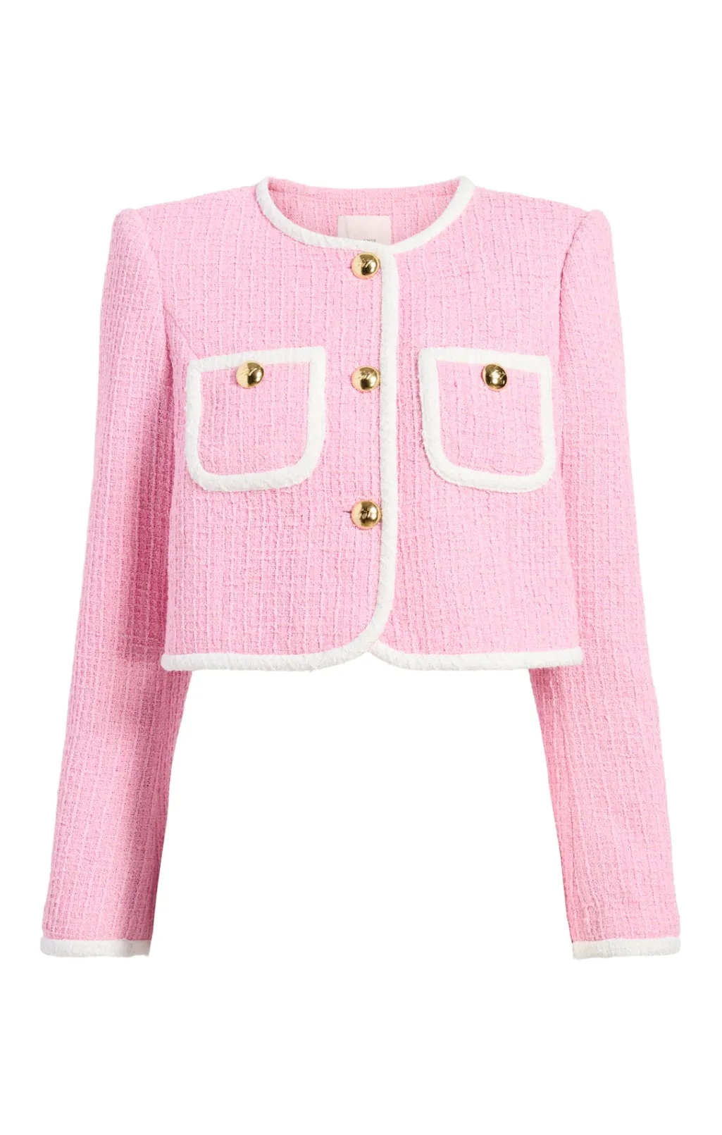 Cinq à Sept Contrast Auden Jacket Flamingo/White Discount