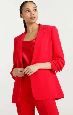 Cinq à Sept Crepe Khloe Blazer Rose Outlet