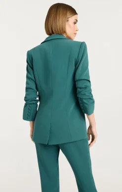 Cinq à Sept Crepe Khloe Blazer GreenOnyx Sale