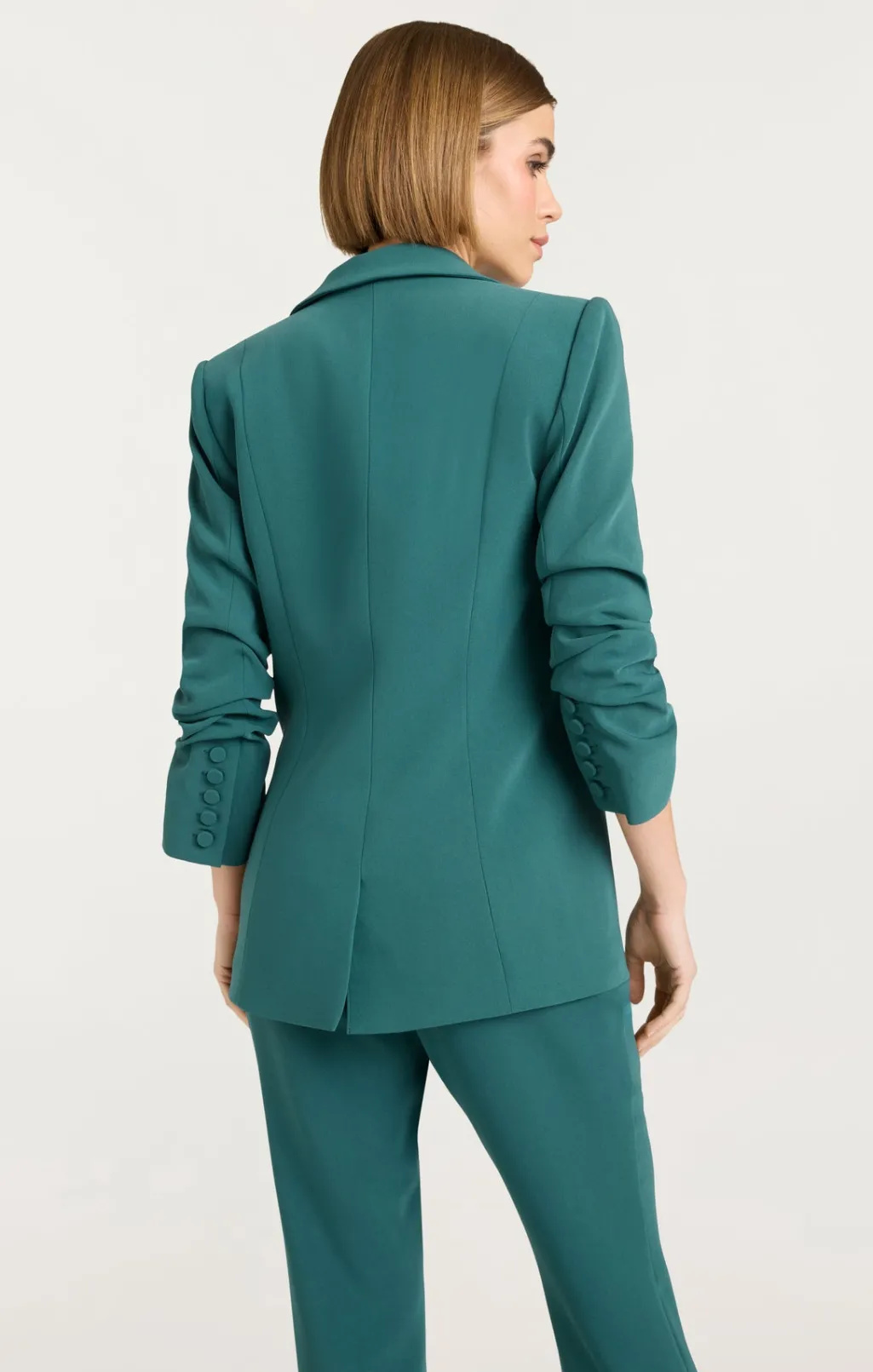 Cinq à Sept Crepe Khloe Blazer GreenOnyx Sale