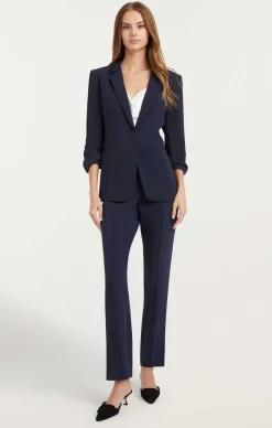 Cinq à Sept Crepe Khloe Blazer Navy Discount