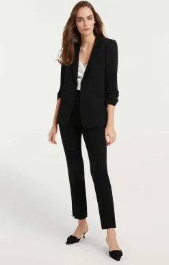 Cinq à Sept Crepe Khloe Blazer Black New