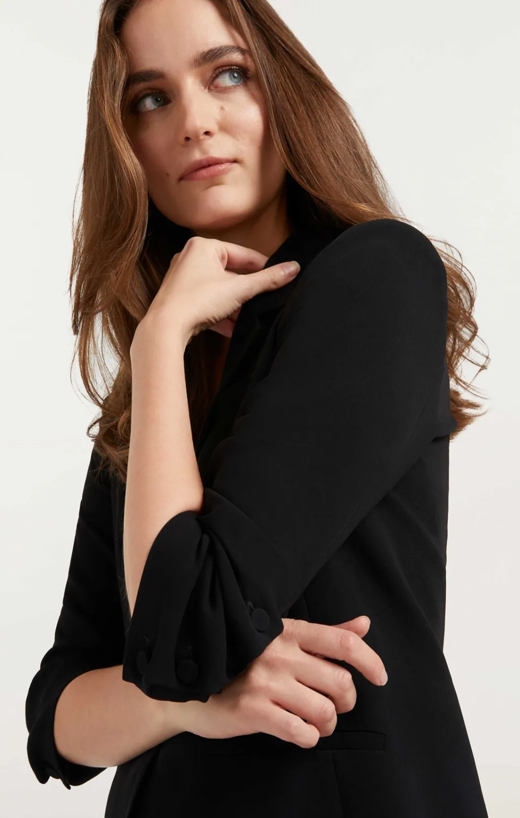 Cinq à Sept Crepe Khloe Blazer Black New