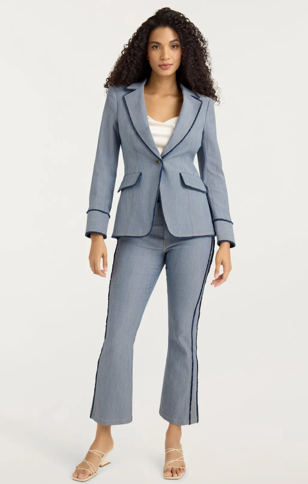 Cinq à Sept Cropped Sallie Pant LightIndigo Best