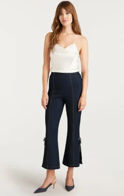 Cinq à Sept Crystal Bow Ayleen Pant Indigo Online