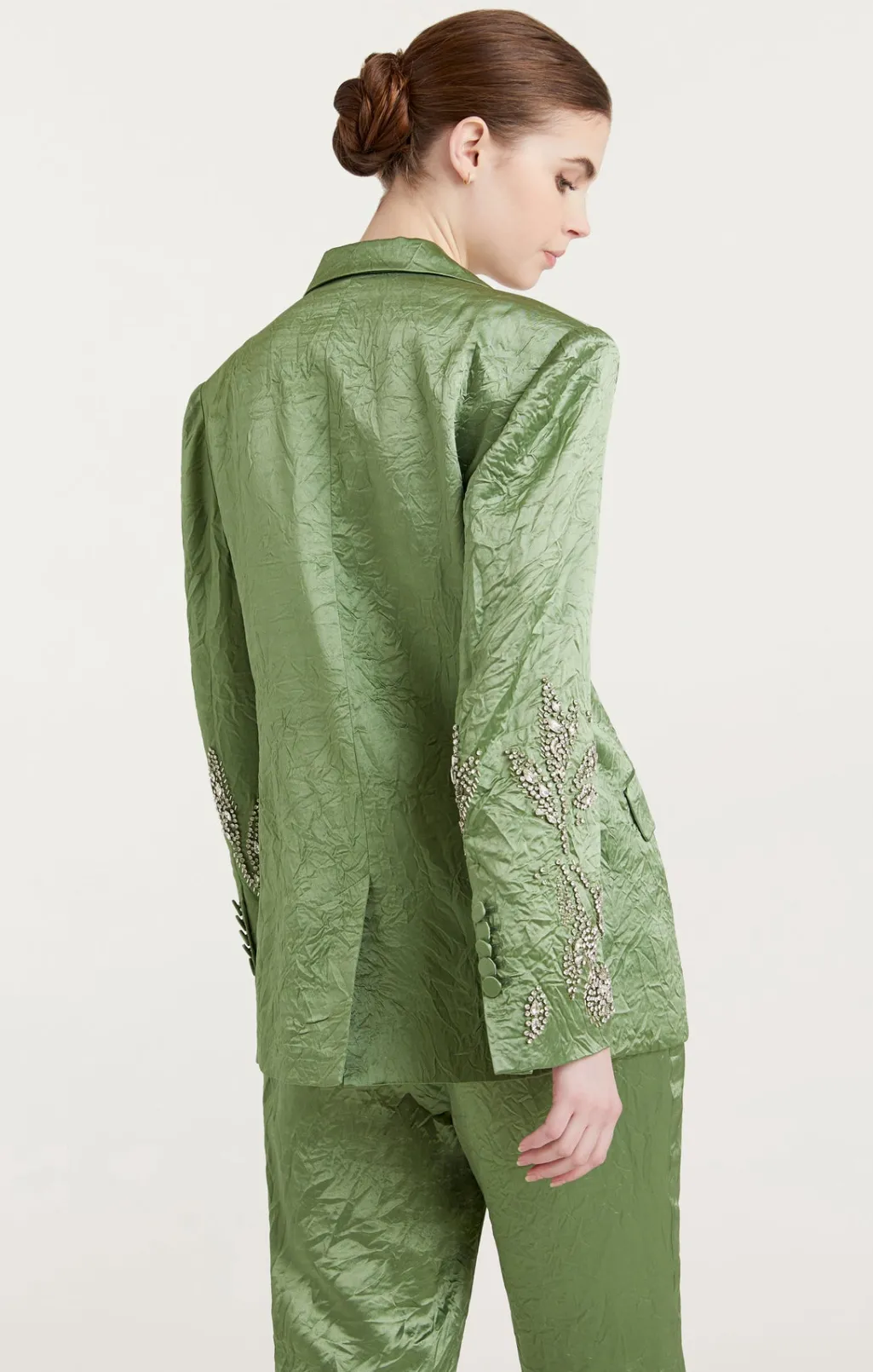 Cinq à Sept Crystal Floral Embellished Cheyenne Blazer Bonsai Best